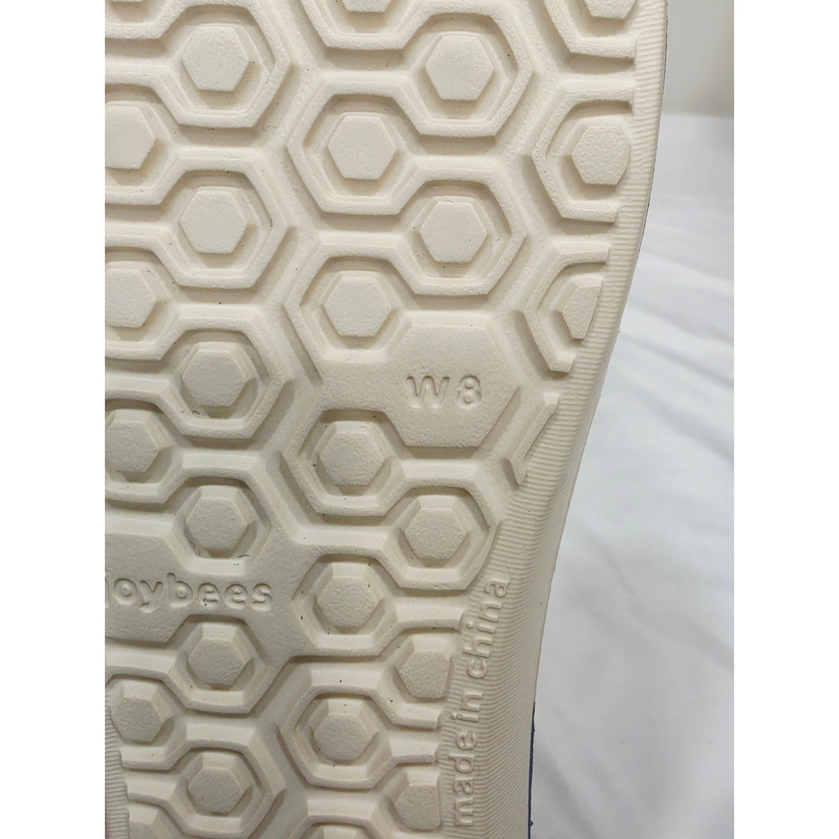 Joybees Women's Friday Flats in Dusty Blue/Bone feature a comfortable EVA foam