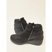 BOBS from Skechers Gala In High Demand Women’s Black Wedge Ankle Boots