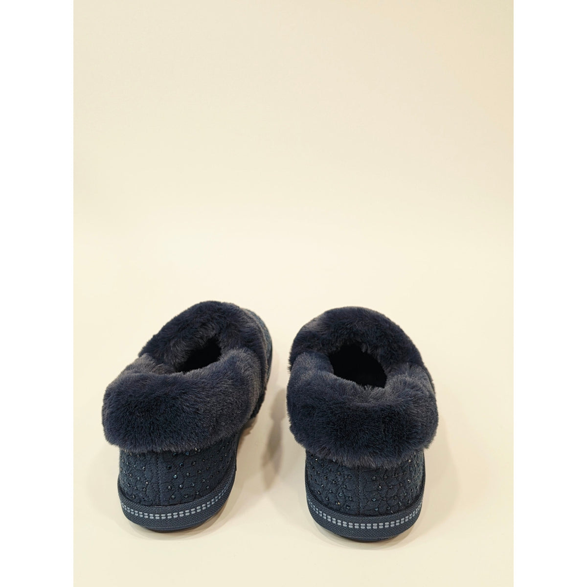 Skechers Navy Cozy Campfire Toasty Twunklers Faux-Fur Lined Women's Slippers