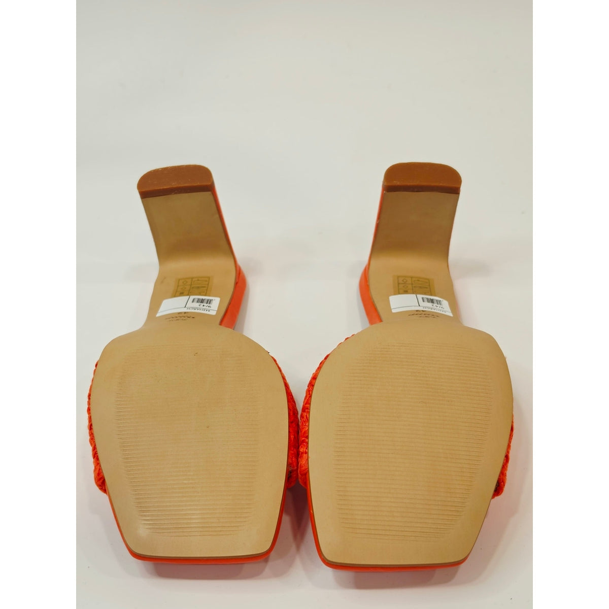 Dune London March Women’s Orange Woven Heeled Mules – Size EU 9/42 US 11