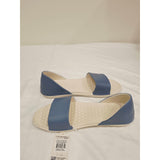 Joybees Women's Friday Flats in Dusty Blue/Bone feature a comfortable EVA foam