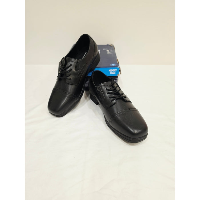 Stafford Black Dane Jr. Cap-Toe Lace-Up Dress Oxfords
