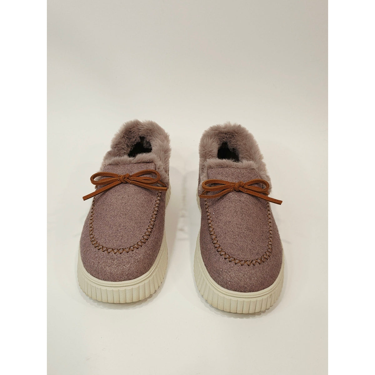 Skechers Women's Cozy Ojai Moccasin Slippers in Mauve