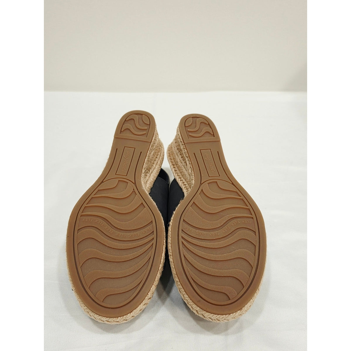 easy street Maureen Navy Crisscross Slingback Espadrille Wedges with Jute Sole