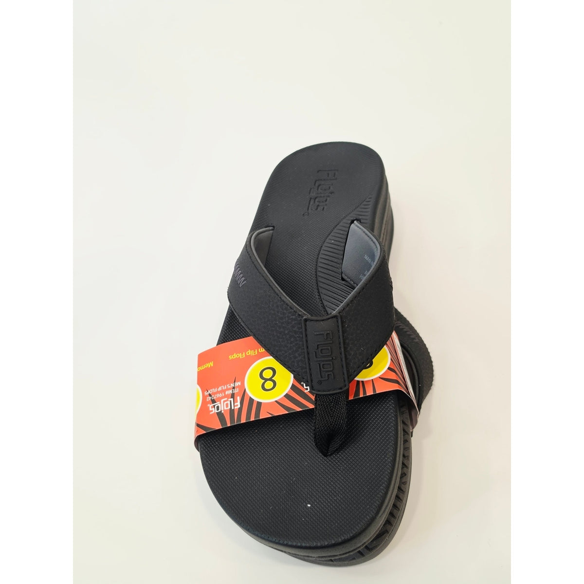 Flojos Black Men's Flip-Flop Sandals - Simple Thong Slides