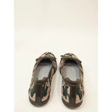 Clarks Cloudsteppers Washable Knit Bow Flats - Carly Hope Olive green Wide Size