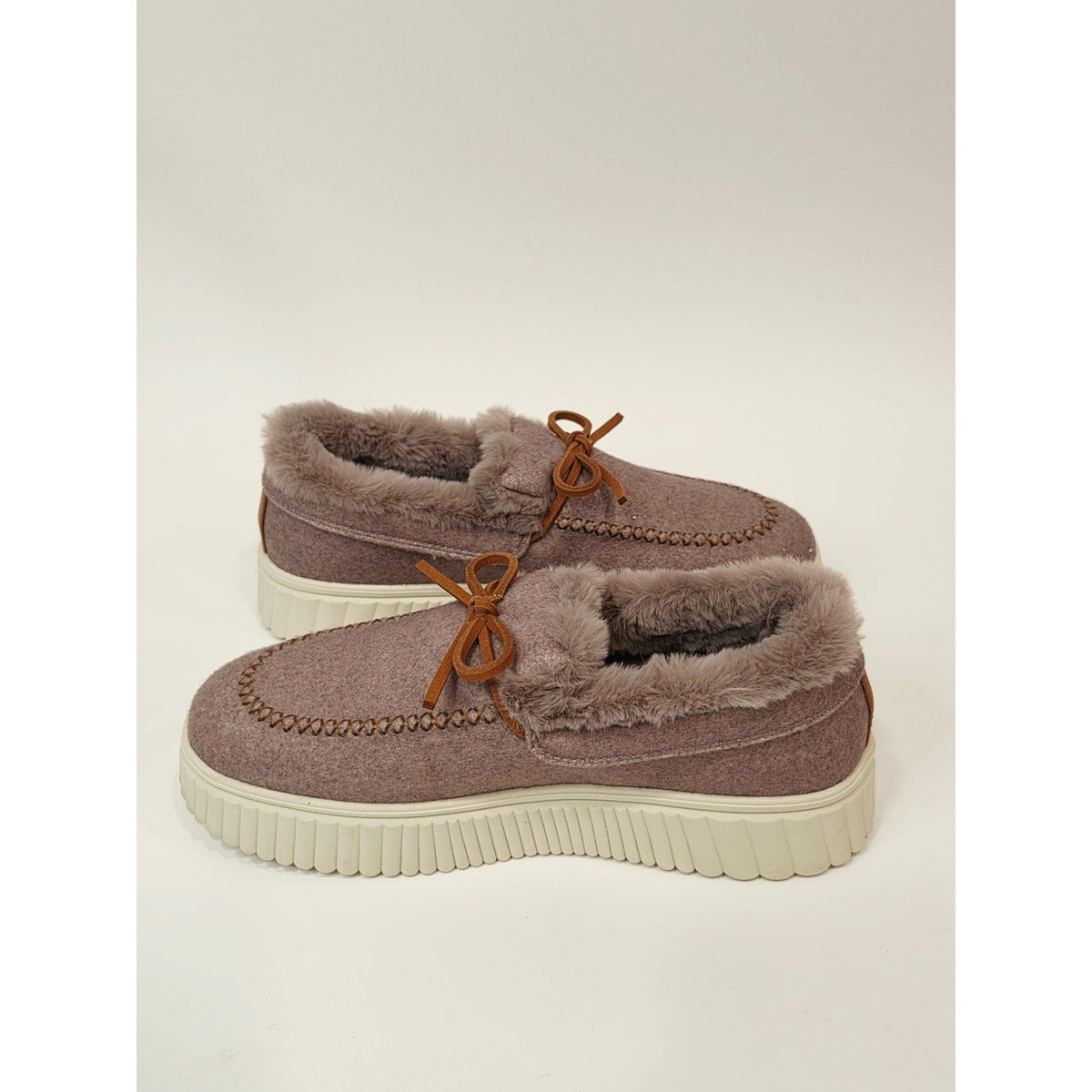 Skechers Women's Cozy Ojai Moccasin Slippers in Mauve