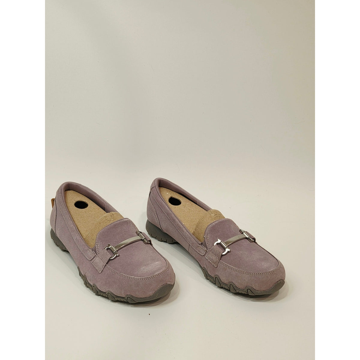 Skechers Women's Bikers MC BE Clutch LilacSuede Slip-On Loafers