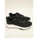 Khombu Patan Black and White Women's Sneakers