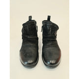 Miz Mooz Slinky Women's Black Leather Ankle Boots