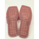 Katy Perry The Geli Slide Thong Rhinestone Slide Sandals in Pink Women's 6M