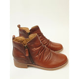 Earth Nadya Round Toe Ruched Casual Booties – Brown | 7.5W