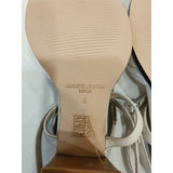 Journee Collection Cream Strappy Block Heel