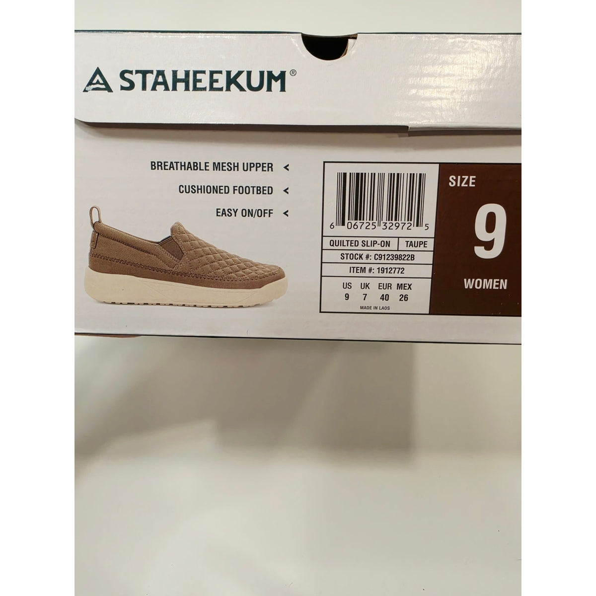 Staheekhum Quilted Slip-On Loafers for Women In Olive