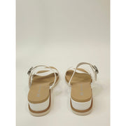 Anne Klein Lalasa Wedge Strappy Sandal White Womens US 8.5