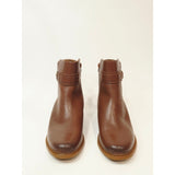 Clarks Collection Maye Bella Womens Tan Leather Ankle Boots Size 11