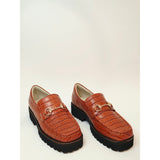 INTENTIONALLY BLANK HK-2 Croc Lug Croc-Embossed Loafers