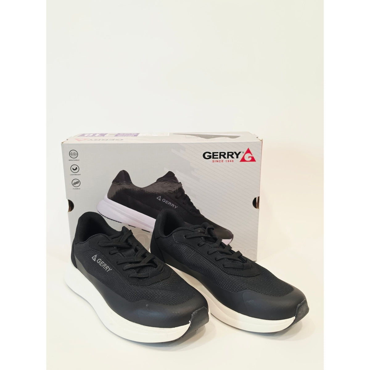 Gerry Creston Men’s Black Sneakers - Comfortable Everyday Trainer