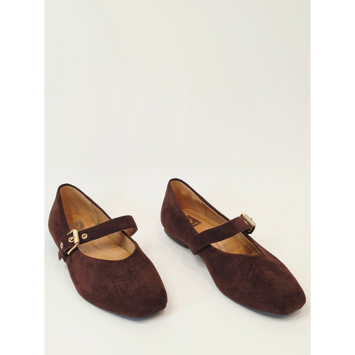 DV Dolce Vita Mulaney Women’s Brown Faux Suede Mary Jane Flats – Size 9