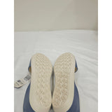 Joybees Women's Friday Flats in Dusty Blue/Bone feature a comfortable EVA foam