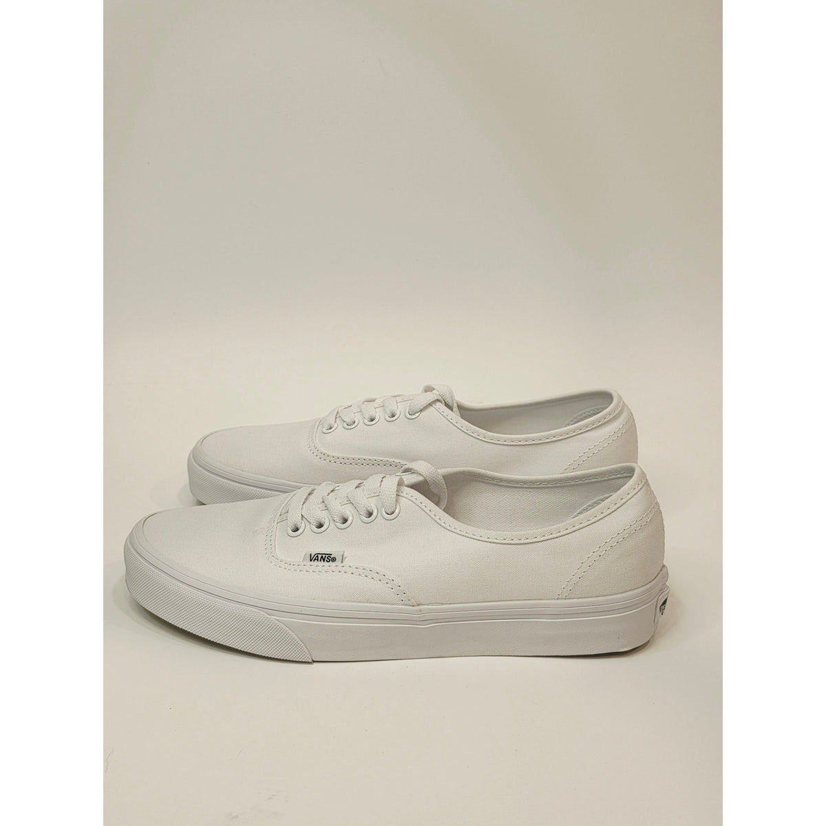 Vans Authentic Canvas Sneakers - True White Mens 8 Womens 9.5