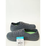 Reef Men's Swellsole Neptune Raven Dark Gray Knit Sneakers with Green Insole