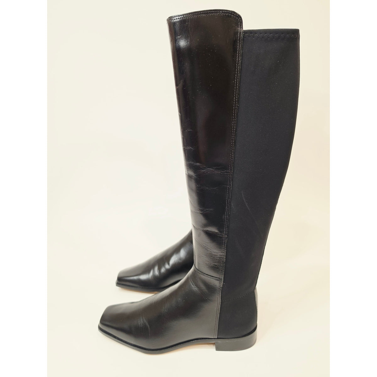 Vince Camuto Librina Black Over-the-Knee Leather Boots