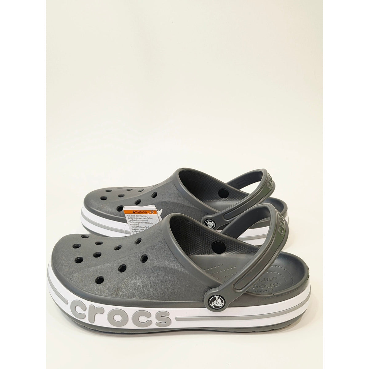 Crocs Unisex Bayaband Clog – Slate Grey/White | Men’s 11