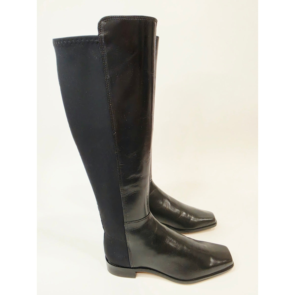 Vince Camuto Librina Black Over-the-Knee Leather Boots