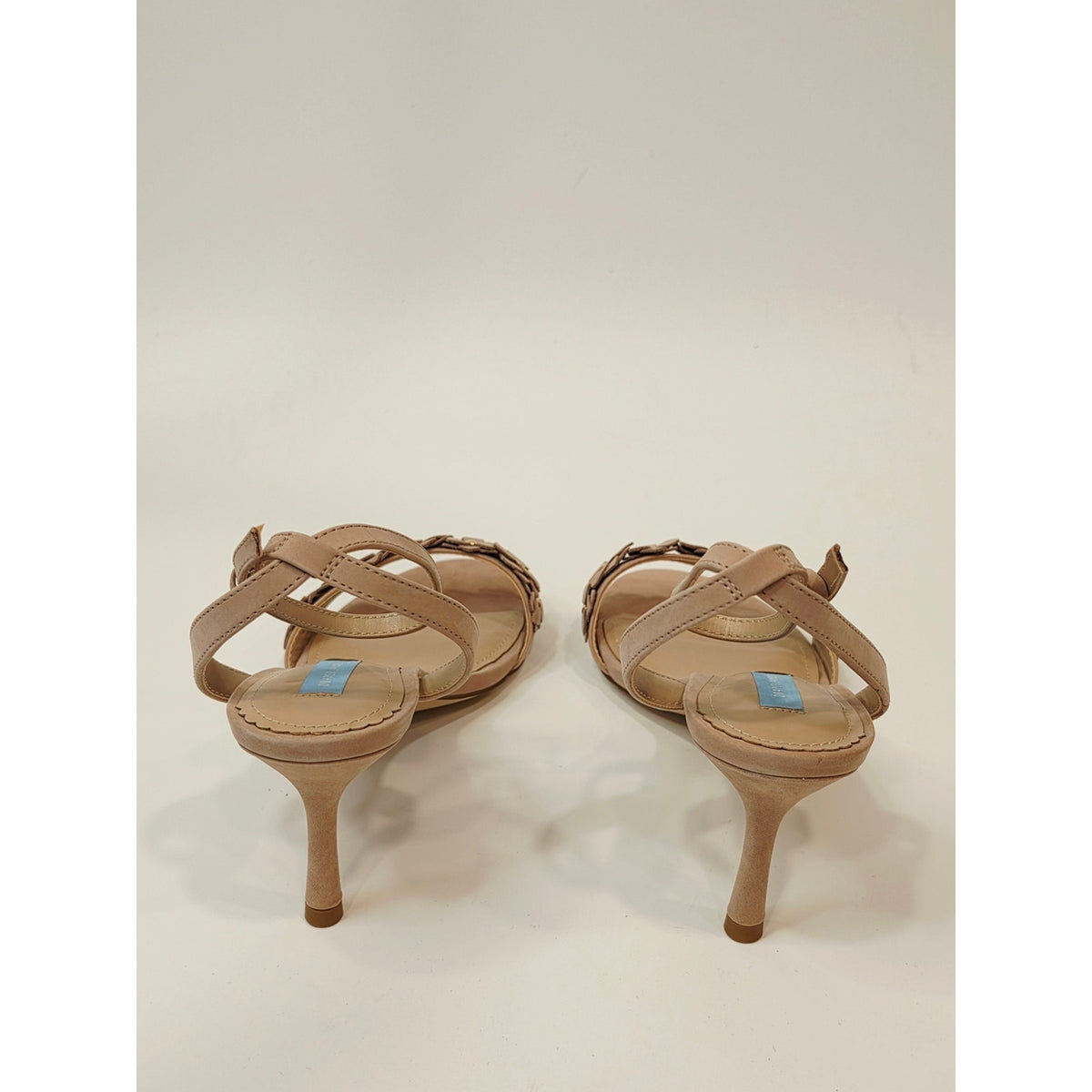 Draper James Alice Floral Appliqué Ankle Strap Sandals – Blush | Size 8.5