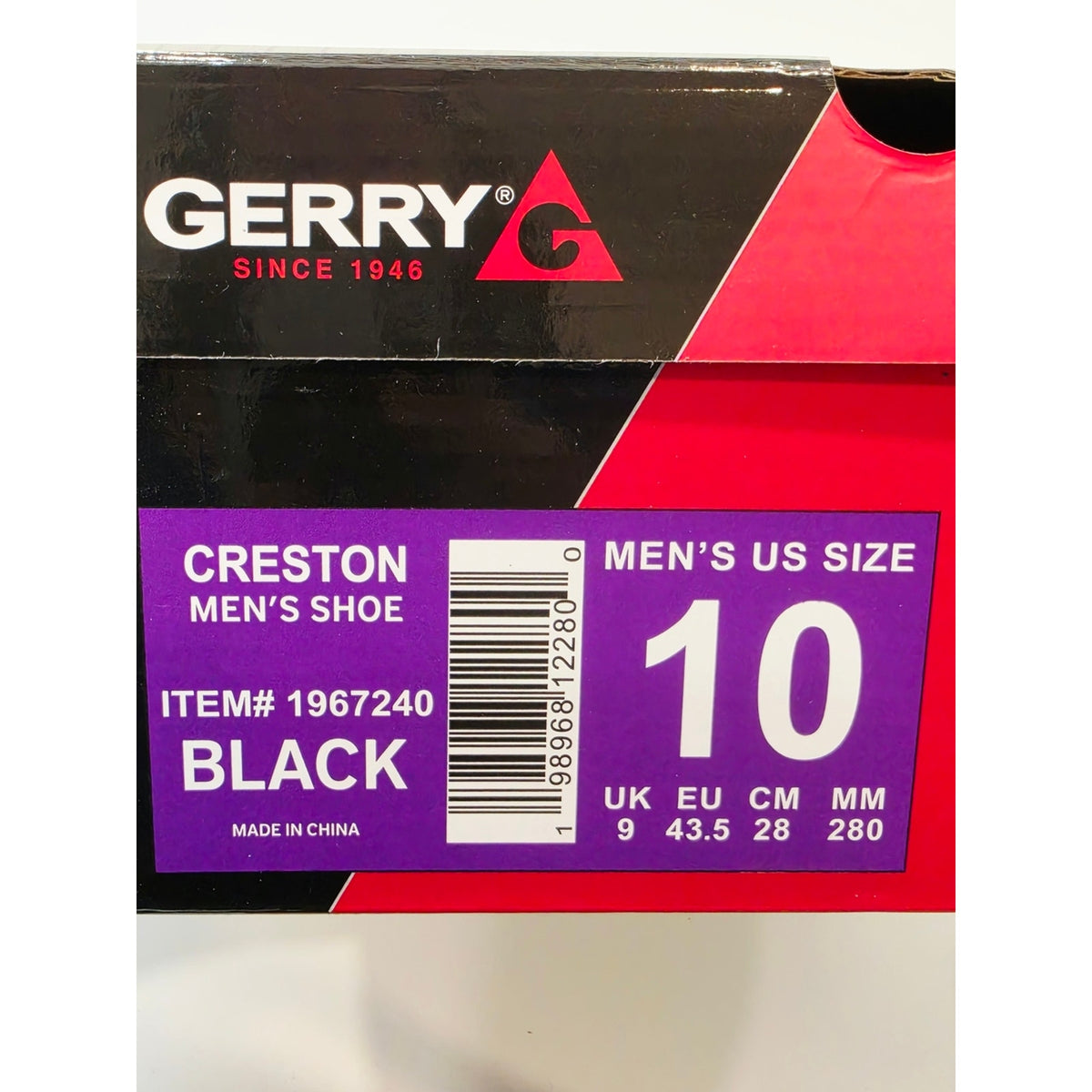 Gerry Creston Men’s Black Sneakers - Comfortable Everyday Trainer