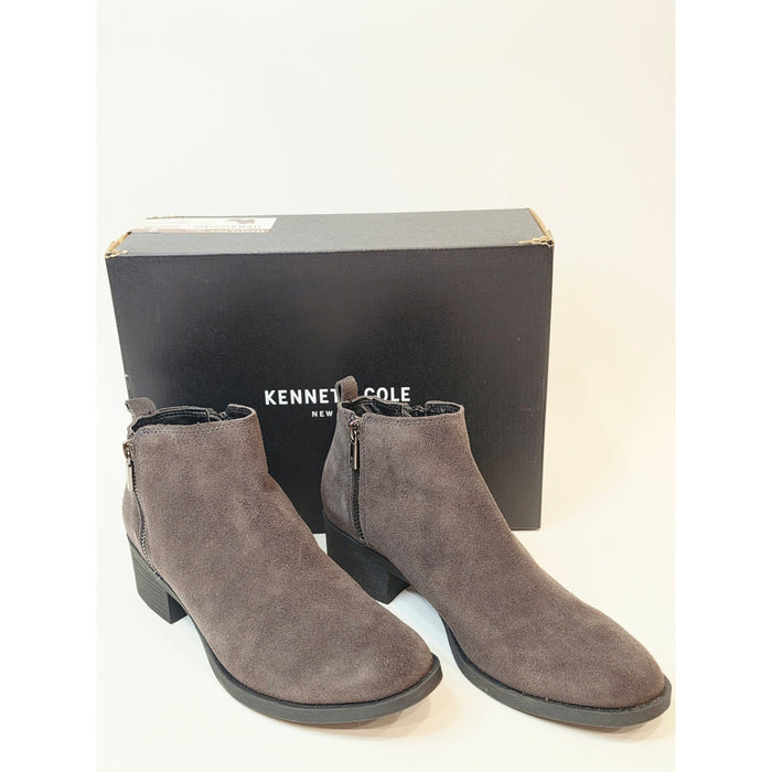 Kenneth Cole New York Dara Gray Suede Ankle Booties