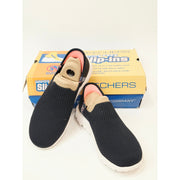 Skechers Go Walk Travel Tahiti Sunsumet Slip-On Knit Sneakers in Black
