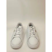 Puma Men’s Ace Court Classic Whitewith Olive Green Accwnts Leather Sneakers