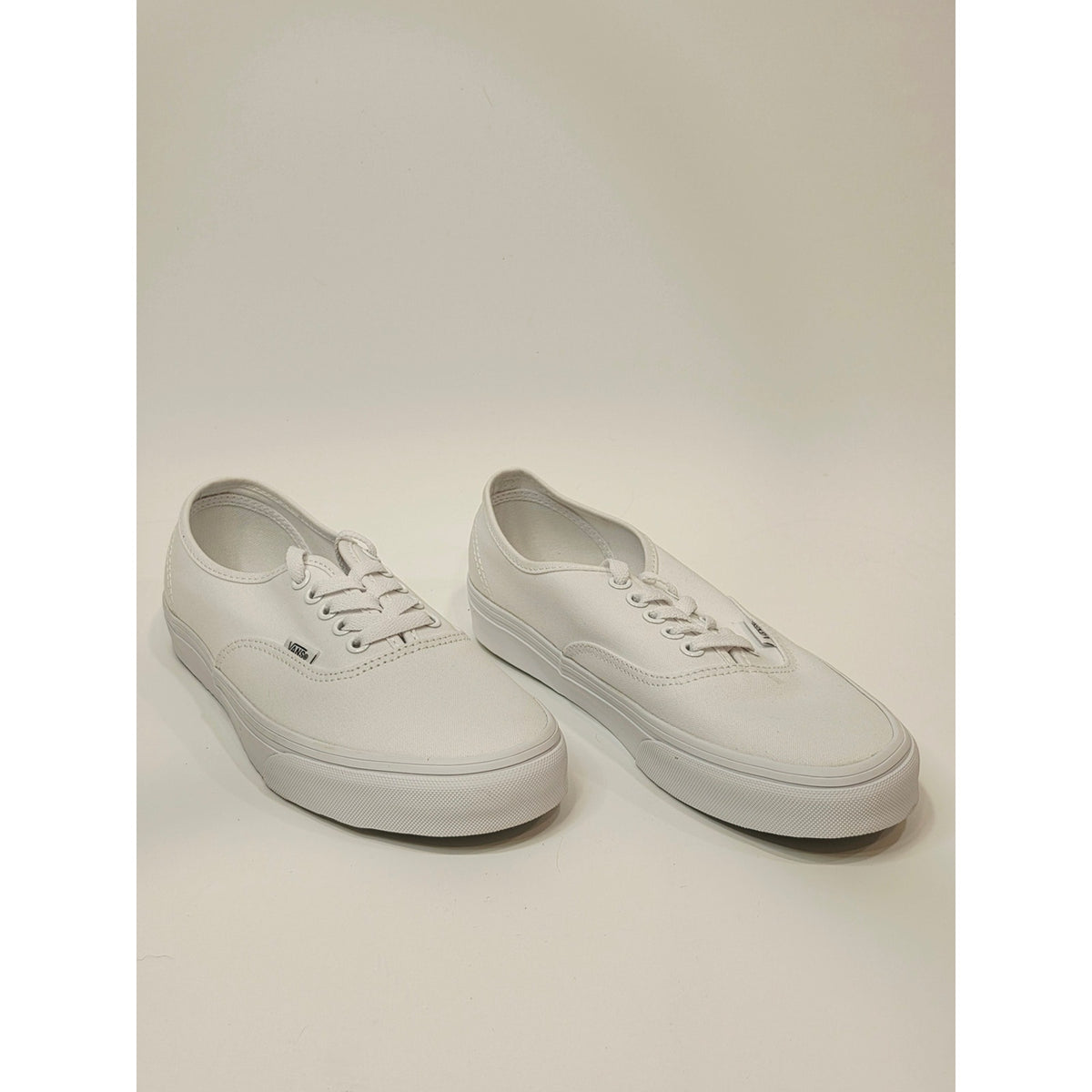 Vans Authentic Canvas Sneakers - True White Mens 8 Womens 9.5