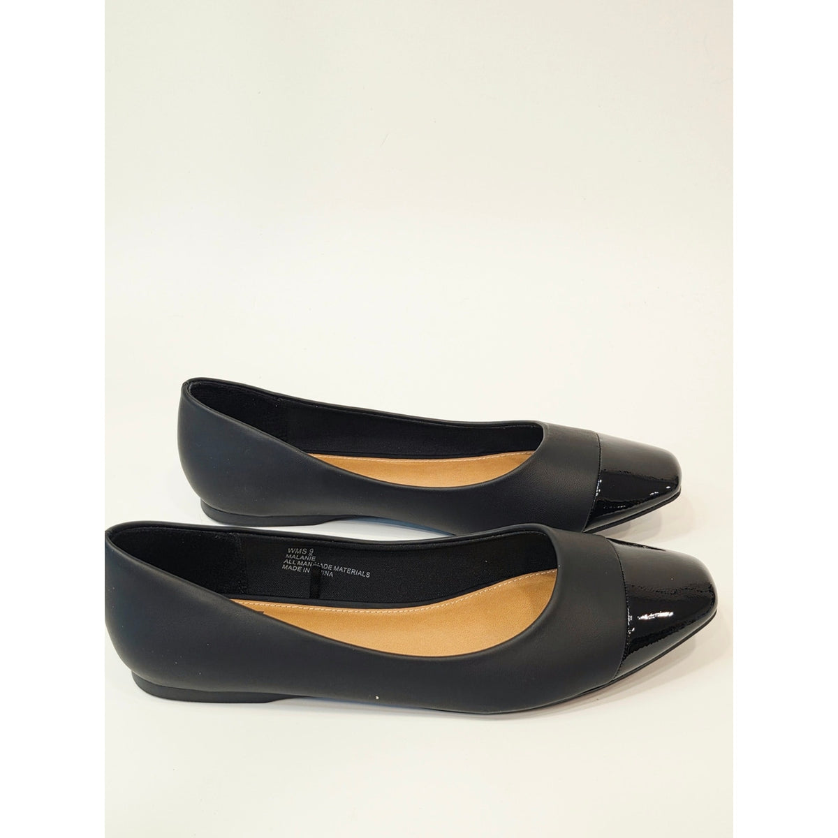 DV by Dolce Vita Melanie Women’s Black Toe Cap Ballet Flats – Size 9