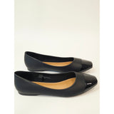 DV by Dolce Vita Melanie Women’s Black Toe Cap Ballet Flats – Size 9