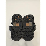 Gerry Choclo Black Women's Triple-Strap Slide Sandals