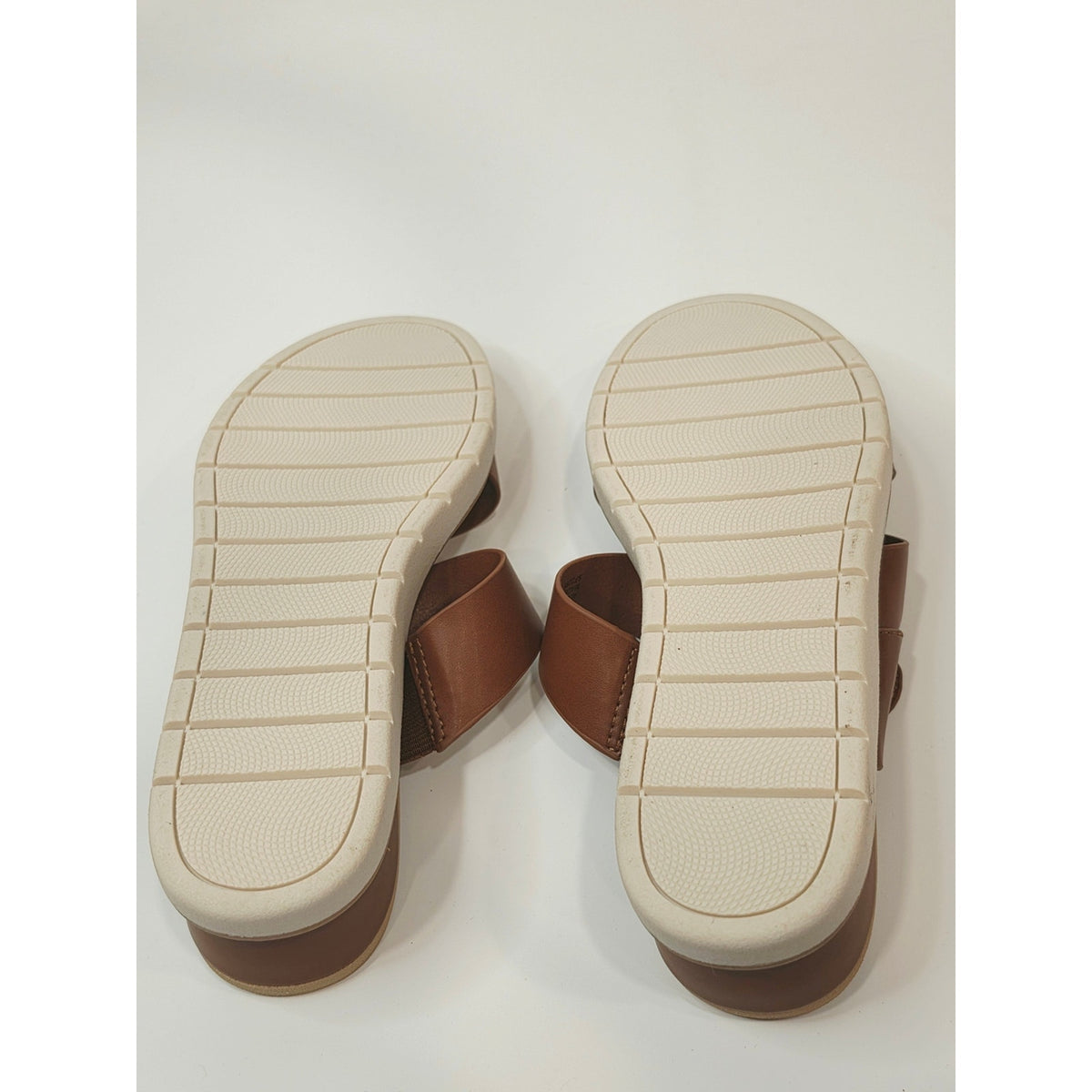 Anne Klein Lalasa Women’s Cognac Strappy Wedge Sandals with Buckle