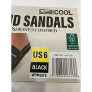 32 Degrees Cool H-Band Sandals Women’s Black Cushioned Slide Sandals