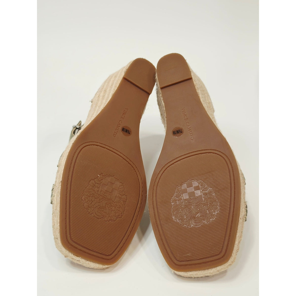 Vince Camuto Jadeya Olive Braided Espadrille Wedge Sandals