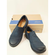 Clarks Carleigh Abby casual comfort loafers Navy Blue