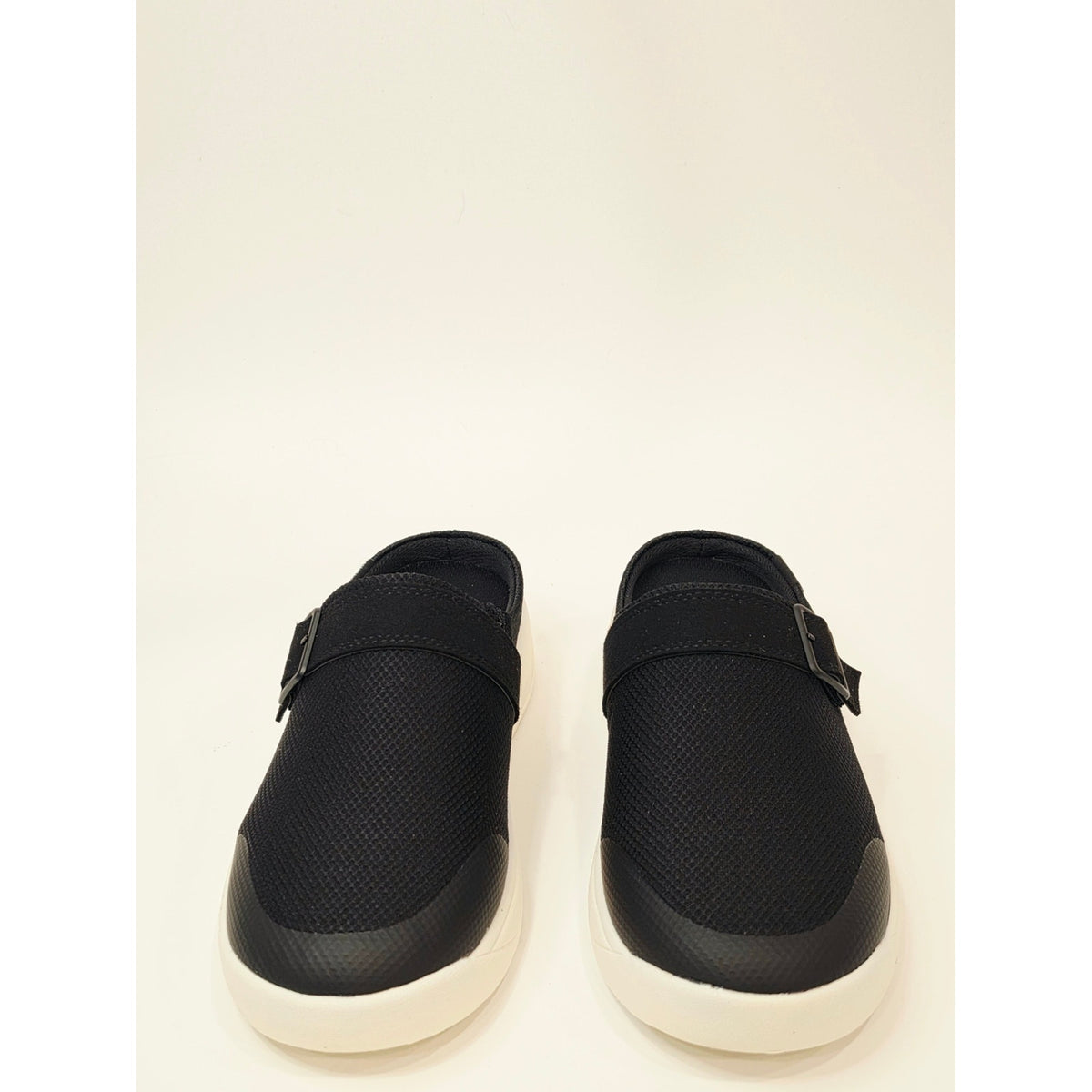 Staheekum Women’s Black Mesh Clog Mule with White Sole