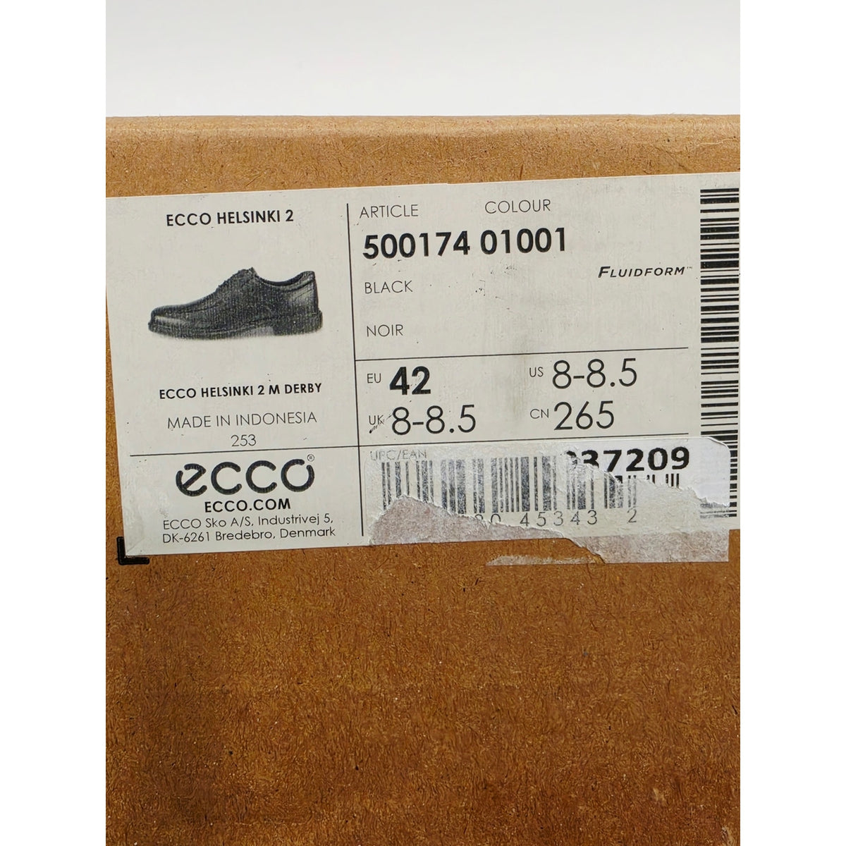Ecco Helsinki 2 Derby Black Leather Men's Derby Dress Shoes