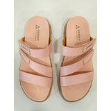 Gerry Choclo Blush Pink Platform Slide Sandals for Women