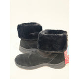 Muk Luks Ariel Water-Repellent Suede Winter Boots in black Wide Size