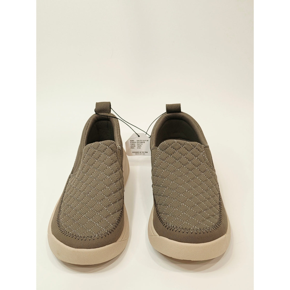 Staheekhum Quilted Slip-On Loafers for Women In Olive