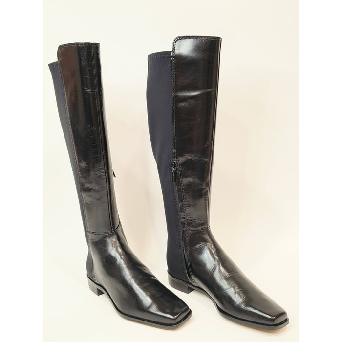 Vince Camuto Librina Black Over-the-Knee Leather Boots
