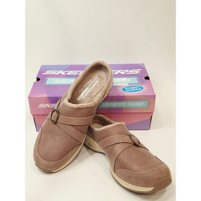 Skechers Women's Commute Time Cozy Slip-On Clog Mule - Mauve