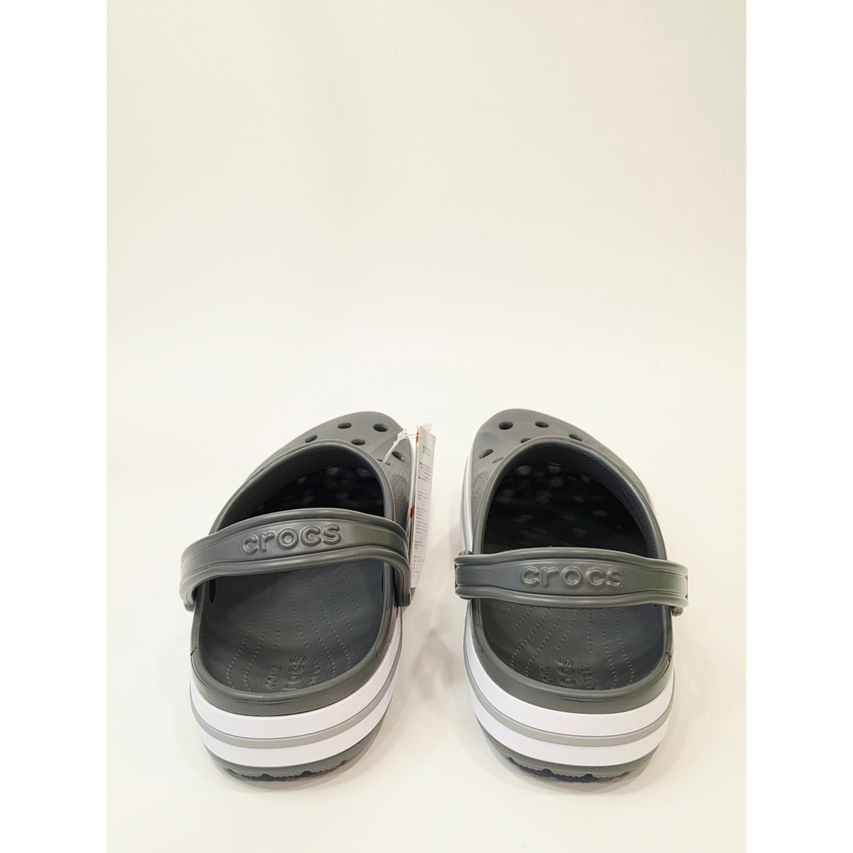 Crocs Unisex Bayaband Clog – Slate Grey/White | Men’s 11